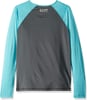 Speedo Girls Uv Swim Shirt Long Sleeve RashguardAsphaltBlue