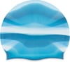 Speedo Swim Cap SiliconeElastomericBlended Stripe Enamel Blue