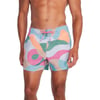 Speedo Mens Swim Trunk Short Length Redondo StripedCurly Queue