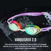 Speedo UnisexChild Swim Goggles Vanquisher 20 Junior  Manufacturer DiscontinuedMirrored Rainbow Brights