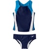 Speedo Girls Swimsuit Two Piece Tankini Infinity Splice Thick StrapDiscontinuedDeep Water