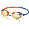 Speedo UnisexAdult Swim Goggles Vanquisher Extended ViewMirrored Blue OrangeAmberGold