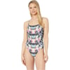 Speedo Womens Swimsuit One Piece PowerFlex Relay Back PrintedMulti