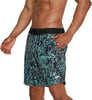 Mens Swim Trunk Knee Length Boardshort Bondi Printed18 Spray Porcelain