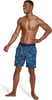 Mens Swim Trunk Knee Length Boardshort Bondi Printed18 Spray Vallarta Blue