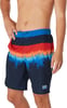 Mens Swim Trunk Knee Length Boardshort Bondi Printed20 Above the Trees Peacoat