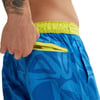 Mens Swim Trunk Knee Length Boardshort Bondi Printed20 Blue Bells