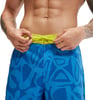 Mens Swim Trunk Knee Length Boardshort Bondi Printed20 Blue Bells