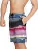 Mens Swim Trunk Knee Length Boardshort Bondi Printed20 Coastal China Blue