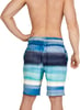 Mens Swim Trunk Knee Length Boardshort Bondi Printed20 Coastal Peacoat