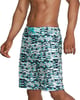 Mens Swim Trunk Knee Length Boardshort Bondi Printed20 Data Porcelain