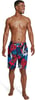 Mens Swim Trunk Knee Length Boardshort Bondi Printed20 Hothouse RedWhiteBlue