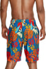 Mens Swim Trunk Knee Length Boardshort Bondi Printed20 Hothouse Vallarta Blue