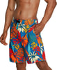 Mens Swim Trunk Knee Length Boardshort Bondi Printed20 Hothouse Vallarta Blue