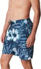 Mens Swim Trunk Knee Length Boardshort Bondi Printed20 Hover Vallarta Blue