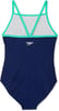 Speedo Girls Swimsuit One Piece Thin StrapsLogo Blue Harmony