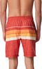 Speedo Mens Swim Trunk Knee Length Boardshort Bondi Striped20 Thruway Oriole