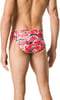 Speedo Mens Swimsuit Brief Endurance Lite Turnz PrintedDiscontinuedDeep Coral