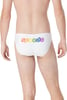 Speedo Mens Swimsuit Brief PowerFlex Eco Solar2023 Pride Bright White