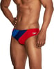 Speedo Mens Swimsuit Brief PowerFlex Eco SolarBlock RedWhiteBlue