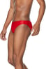 Speedo Mens Swimsuit Brief PowerFlex Eco SolarLogo High Risk Red