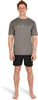 Speedo Mens Uv Swim Shirt Graphic Short Sleeve TeeHexalator Anthracite