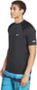 Speedo Mens Uv Swim Shirt Short Sleeve Regular Fit SolidSpeedo Black