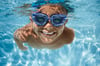 Speedo UnisexChild Swim Goggles Sunny G Ages 38Bluey Shark ChalkCeleste