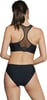 Speedo Womens High Neck Top Bikini Top black SmallMesh Speedo Black