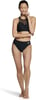 Speedo Womens High Neck Top Bikini Top black SmallMesh Speedo Black