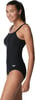 Speedo Womens Swimsuit One Piece Adjustable Square Neck Contemporary CutRib Speedo Black