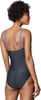 Speedo Womens Swimsuit One Piece Adjustable Square Neck Contemporary CutSpeedo Black