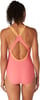 Speedo Womens Swimsuit One Piece Contrast Binding High CutSun Kissed Coral