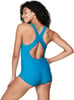 Speedo Womens Swimsuit One Piece Creora Highclo TouchbackOcean Depths