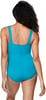 Speedo Womens Swimsuit One Piece Endurance Shirred Tank Moderate CutOcean Depths