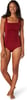 Speedo Womens Swimsuit One Piece Endurance Shirred Tank Moderate CutRhubarb