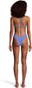 Speedo Womens Swimsuit One Piece Endurance Turnz Tie Back SolidHigh Neck Baja Blue