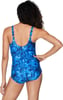 Speedo Womens Swimsuit One Piece Sweetheart Moderate CutFancy Floral Turkish Sea