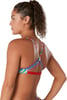 Speedo Womens Swimsuit Top Bikini Endurance Strappy Back DemiPride Animal Fever