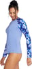 Speedo Womens Uv Swim Shirt Long Sleeve RashguardSeaswept Tie Dye