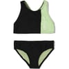 Speedo Girls Swimsuit Two Piece Bikini SetAnthracite