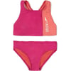 Speedo Girls Swimsuit Two Piece Bikini SetRose Violet