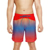 Speedo Mens Swim Trunk Mid Length MarinaStripe Explorer Turkish Sea