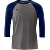 Speedo TShirt 34 Sleeve Crew Neck Baseball TeeSpeedo Navy