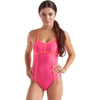 Speedo Women Swimsuit One Piece Endurance Lite Tie Back SolidDiscontinuedElectric Pink