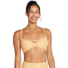 Speedo Womens Swimsuit Bikini Top Adjustable Square NeckTexture Summer Yellow