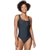 Speedo Womens Swimsuit One Piece Asymmetrical Contemporary CutSpeedo Black