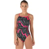 Speedo Womens Swimsuit One Piece Endurance Turnz Tie Back PrintedSpeedo BlackPink