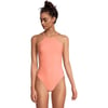 Speedo Womens Swimsuit One Piece Endurance Turnz Tie Back SolidHigh Neck Fusion Coral