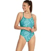 Speedo Womens Swimsuit One Piece Prolt Relay BackTiger Ocean Depths